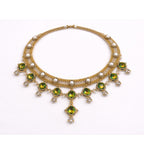 Emerald Radiance - Hand-Woven Statement Necklace
