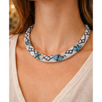 The Forget-Me-Not Bloom - Hand-Woven Minimalist Floral Necklace